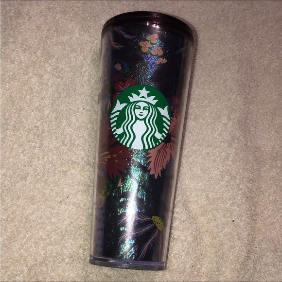 Starbucks foil flower fall cold cup tumbler 2021 - Picture 1 of 5